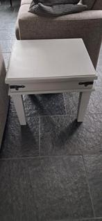 Meubels kasten bijzet tafel 2 leren stoelen zie foto, Huis en Inrichting, Tafels | Bijzettafels, Ophalen, Gebruikt, Rechthoekig