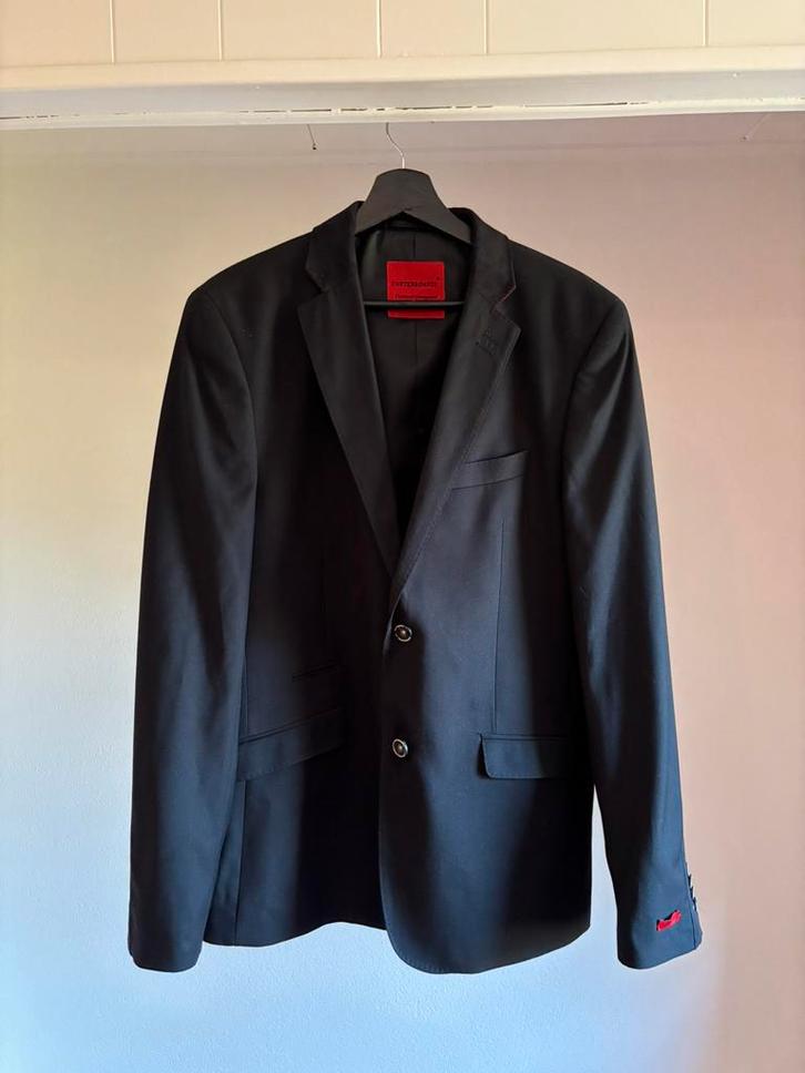 Zwart colbertje van carter&davis maat 53/XL, Kleding | Heren, Kostuums en Colberts, Zo goed als nieuw, Maat 56/58 (XL), Zwart