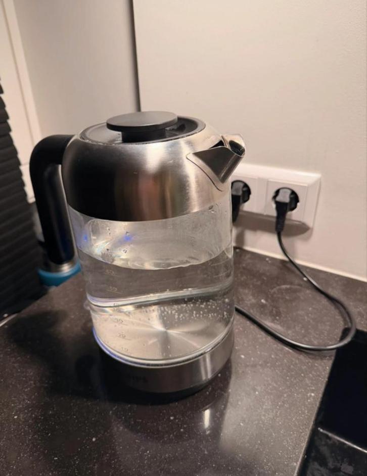 Glazen Waterkoker - Philips, Witgoed en Apparatuur, Waterkokers, Zo goed als nieuw, 1 tot 2 liter, Draadloos, Ophalen of Verzenden