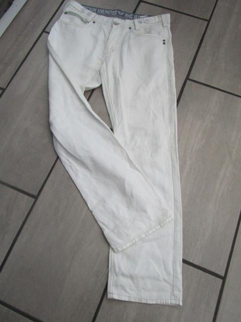 PME Legend jeans/broek met linnen,  W34 L32, Kleding | Heren, Ophalen, Wit, Zo goed als nieuw, W33 - W34 (confectie 48/50)