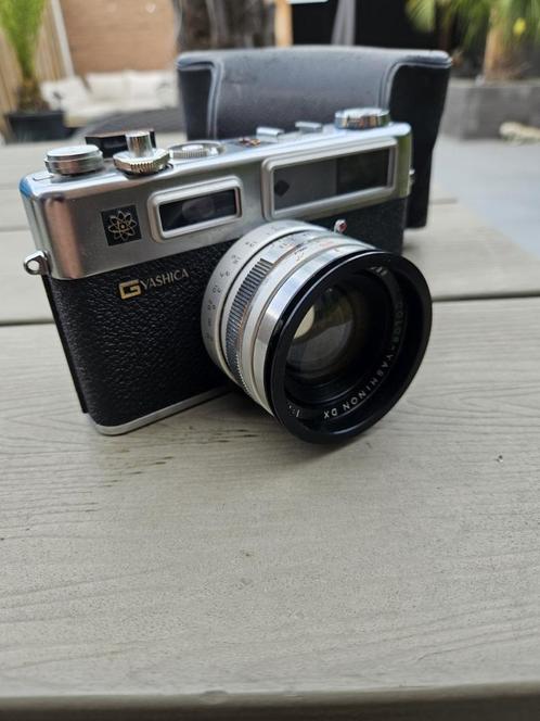 Werkende zeer nette vintage Yashica Electro 35 met originele, Audio, Tv en Foto, Fotocamera's Analoog, Zo goed als nieuw, Compact
