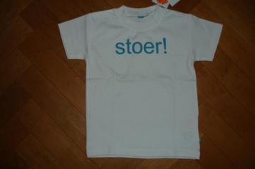 Stoer wit shirt shortsleeve lief lifestyle maat 110 nieuw!  beschikbaar voor biedingen