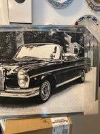 Olieverf schilderij mercedes breed 83 cm hoog 54 cm, Antiek en Kunst, Ophalen of Verzenden