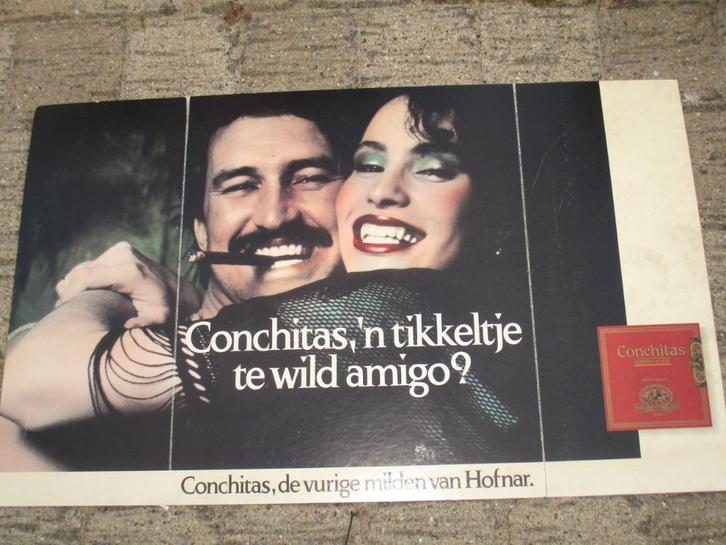 Reclame Hofnar Sigaren 1975, Verzamelen, Merken en Reclamevoorwerpen, Gebruikt, Reclamebord, Ophalen of Verzenden