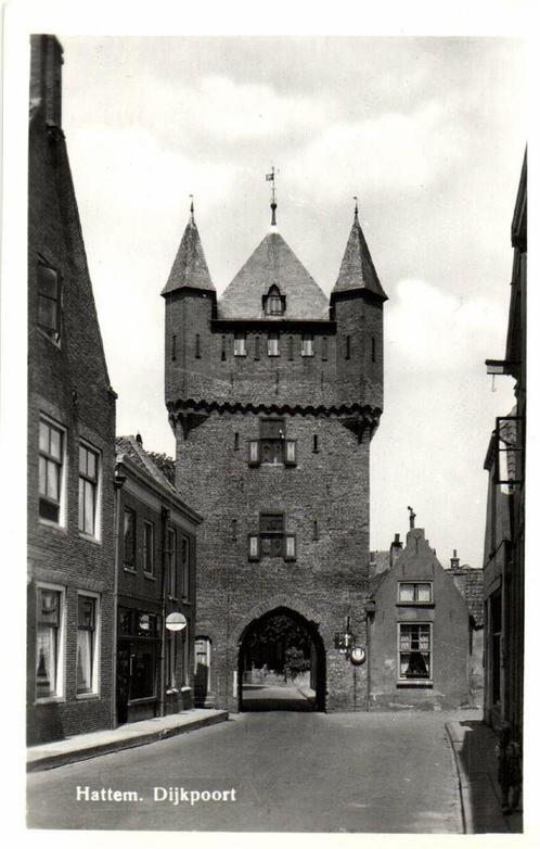Hattem. Dijkpoort - kind - ongelopen, Verzamelen, Ansichtkaarten | Nederland, Ongelopen, Gelderland, 1920 tot 1940, Ophalen of Verzenden