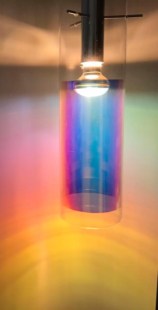 Philips Lirio design hanglamp glas en metaal / chroom, Doe-het-zelf en Verbouw, Sanitair, Zo goed als nieuw, Kraan, Chroom, Glas
