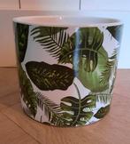 Groene Bloempot met Bladmotief, Tuin en Terras, Bloempotten, Ophalen, Rond, Nieuw, Balkon