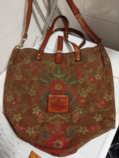 Vintage Campomaggi Teodorano canvas leren shopper tote bag, Sieraden, Tassen en Uiterlijk, Tassen | Damestassen, Nieuw, Shopper