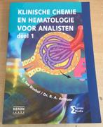Klinisch chemie en n hematologie voor analisten deel 1, E. ten Boekel; B.A. de Boer, Ophalen of Verzenden, Zo goed als nieuw, HBO