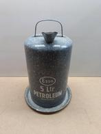 Emaille petroleumkan Esso 5 ltr., Antiek en Kunst, Antiek | Emaille, Ophalen of Verzenden