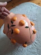 Mandarijnen vaas Leen Bakker, Ophalen, Aardewerk of Porselein, Nieuw, Oranje
