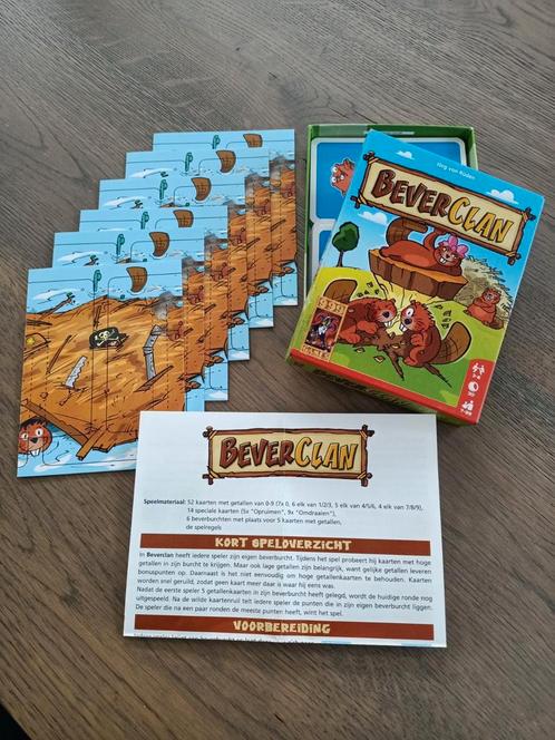 Beverclan 1x gespeeld, Hobby en Vrije tijd, Gezelschapsspellen | Kaartspellen, Zo goed als nieuw, Drie of vier spelers, Ophalen of Verzenden