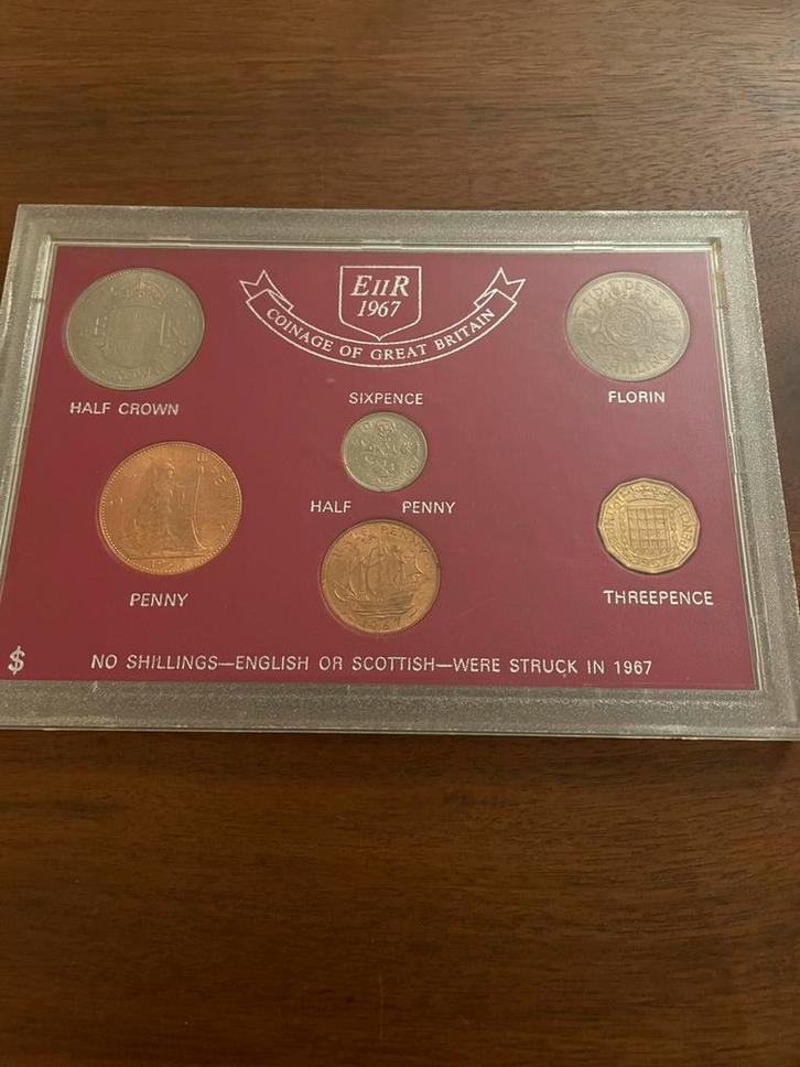 UK munten set, proof, Elisabeth II, 1967, Postzegels en Munten, Munten | Europa | Niet-Euromunten, Setje, Overige landen, Ophalen of Verzenden