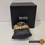 Hugo Boss HB213134 Herenhorloge Goud Compleet in Goede Staat, Sieraden, Tassen en Uiterlijk, Horloges | Heren