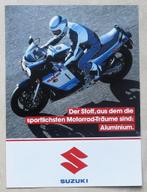 folder DUITS SUZUKI Sportmotorräder GSXR 750 1100 RG 250 500, Motoren, Handleidingen en Instructieboekjes, Suzuki