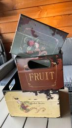 Leuke fruit kisten vintage look, Huis en Inrichting, Woonaccessoires | Kisten, Ophalen, Minder dan 50 cm, 50 tot 100 cm, Nieuw