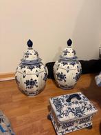 Delfts blauwe vazen, Ophalen, Blauw, Aardewerk of Porselein, Minder dan 50 cm