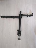 Dubbele monitor arm, Ophalen of Verzenden, Gebruikt, Generic, In diepte verstelbaar