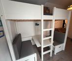 Hoogslaper/stapelbed + zitje, kussens, opbergbakken, matras, Ophalen, Gebruikt, Hoogslaper