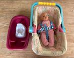 Babyborn pop 35cm met maxi cosi, bad en potje, Kinderen en Baby's, Speelgoed | Poppen, Ophalen of Verzenden, Gebruikt, Babypop