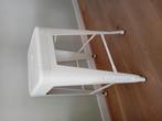 Witte stalen hoge kruk, Ophalen, Gebruikt, 60 tot 90 cm, 1 kruk