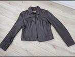 Mooie leren jas van gina mariolano mt 38 te koop, Kleding | Dames, Jassen | Zomer, Zwart, Gedragen, Ophalen, Maat 38/40 (M)