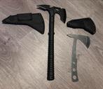 Survival bijl & werpbijl met hoezen, Ophalen of Verzenden, Zo goed als nieuw