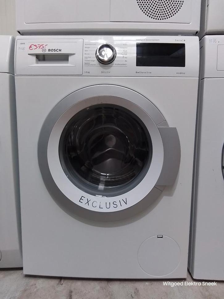 Bosch serie 6 wasmachine, 3 maand garantie, 3540, Witgoed en Apparatuur, Wasmachines, Refurbished, Voorlader, 8 tot 10 kg, 85 tot 90 cm