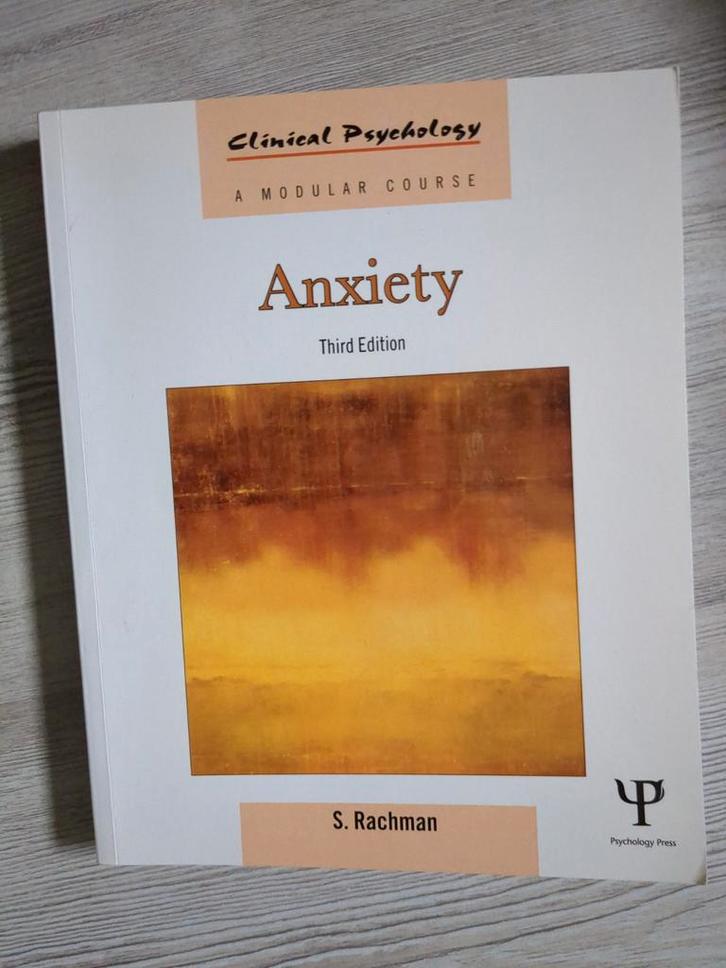 Anxiety - Clinical Psychology (S. Rachman), Boeken, Psychologie, Nieuw, Klinische psychologie, Ophalen of Verzenden