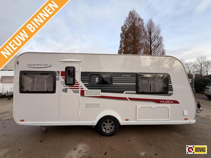 LMC Musica 470 E +Fietsendrager+Mover+1700, Caravans en Kamperen, Caravans, Bedrijf, tot en met 4, 1000 - 1250 kg, Treinzit, LMC en Münsterland