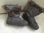 Grijze Laarzen met Bontrand - Maat 38 ,grijs izgs, Ophalen of Verzenden, Zo goed als nieuw, Grijs, Lage of Enkellaarzen