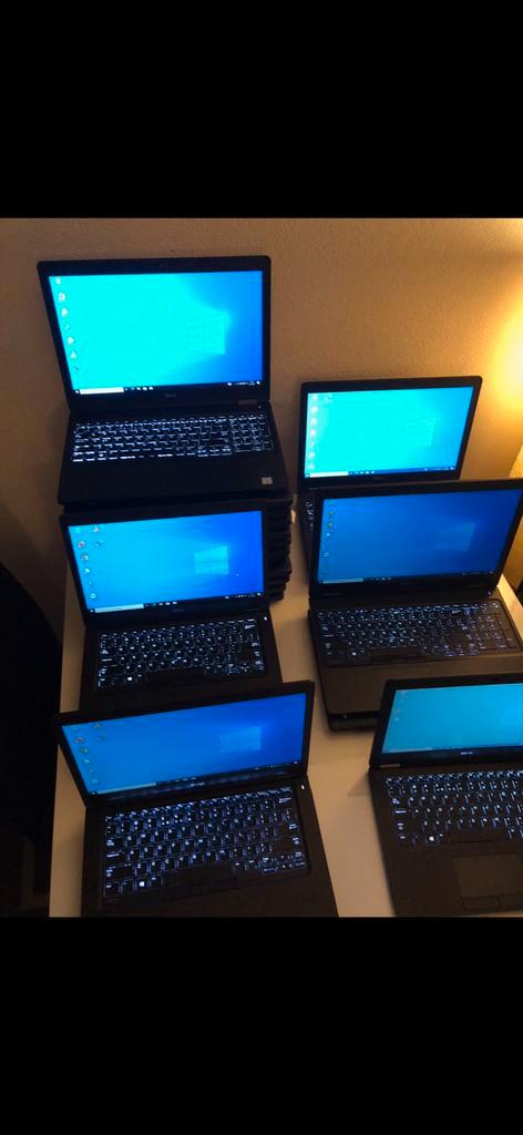 Partij laptops Dell 20 stuks. Laatste partij, Computers en Software, Windows Laptops, Zo goed als nieuw, 15 inch, SSD, 2 tot 3 Ghz