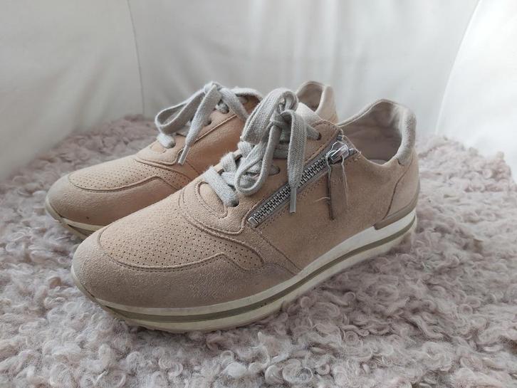 Gabor sneaker Optifit Comfort beige zand 38.5 H prima staat, Kleding | Dames, Schoenen, Zo goed als nieuw, Sneakers of Gympen