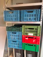 Gebruikte Kratten - Diverse Kleuren, Doe-het-zelf en Verbouw, Kratten en Dozen, Ophalen, Gebruikt, 40 tot 60 cm, Minder dan 35 cm