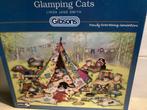Gibson Glamping Cats Puzzel 1000 stukjes, Ophalen, 500 t/m 1500 stukjes, Zo goed als nieuw, Legpuzzel