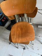 School stoel, Vijf, Zes of meer stoelen, Gebruikt, Bruin, Hout