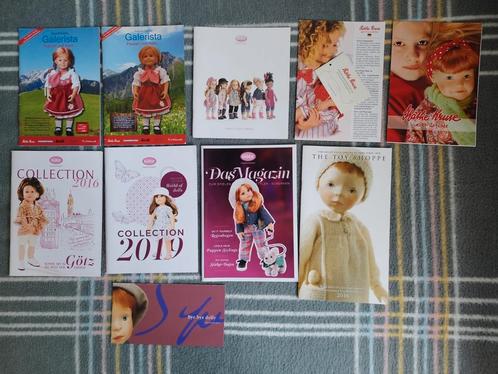 Poppen folders van Götz,Galerista,Käthe Kruse,Silvia Natter, Hobby en Vrije tijd, Overige Hobby en Vrije tijd, Zo goed als nieuw