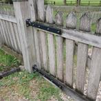 Ophanging voor dubbele poort en voor looppoort incl beslag, Tuin en Terras, Ophalen of Verzenden, Gebruikt, IJzer, Overige typen