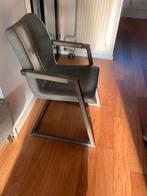 2 buffelleren stoelen, Huis en Inrichting, Stoelen, Ophalen, Gebruikt, Twee, Blauw