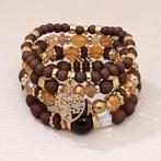 Armbanden set - Nieuw, Overige materialen, Bruin, Verzenden, Nieuw