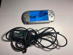 PSP-2004 Mystic Silver met 25 spellen, PSP Slim, Ophalen of Verzenden, Zo goed als nieuw, Met games
