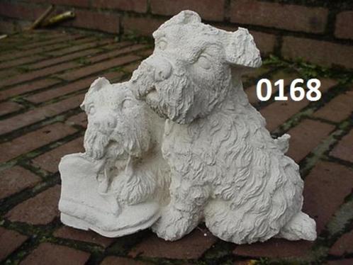 Hond samen, Tuin en Terras, Tuinbeelden, Nieuw, Dierenbeeld, Beton, Ophalen