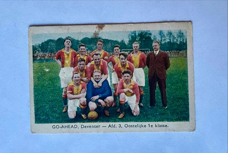 Go Ahead Deventer voetbalplaatje jaren 30 Philips, Verzamelen, Sportartikelen en Voetbal, Gebruikt, Spelerskaart, Overige binnenlandse clubs