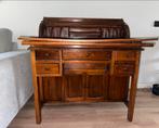 Antiek massief houten rolluikbureau, Antiek en Kunst, Ophalen of Verzenden