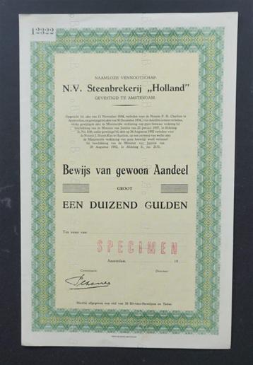 Steenbrekerij Holland - Borgharen (Limburg) - 1952  beschikbaar voor biedingen