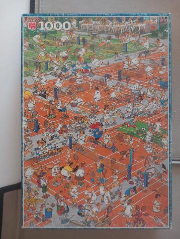 Puzzel Jan van Haasteren, Tennis, 1000stukjes, compleet beschikbaar voor biedingen