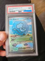 Mew ex 232 Paldean Fates Special Art PSA 9, Ophalen of Verzenden, Zo goed als nieuw, Losse kaart, Foil