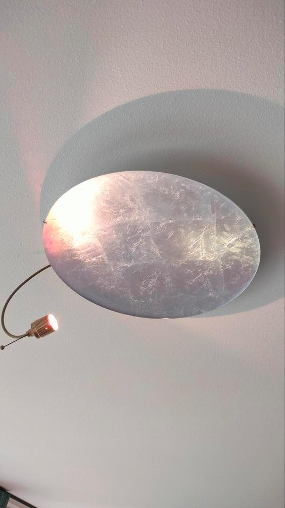 Moderne reflecterende plafondlamp, Huis en Inrichting, Lampen | Plafondlampen, Zo goed als nieuw, Metaal, Ophalen