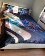 2 pers bed 160x200 wit, Ophalen, 85 tot 100 cm, Zo goed als nieuw, Matras