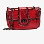 MYMO Rocks rode metallic tasje party feestje NIEUW, Sieraden, Tassen en Uiterlijk, Tassen | Damestassen, Ophalen of Verzenden